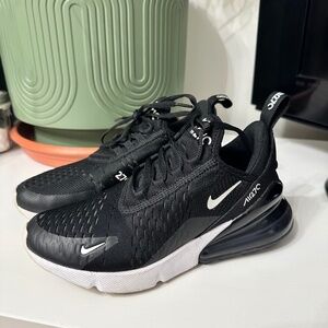 Nike Air Max 270 Black and White Athletic Shoes